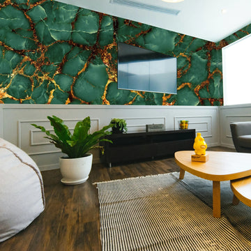 Elevate Your Interiors with Dunya Home Design’s New Luxurious Green Marble PVC Panels
