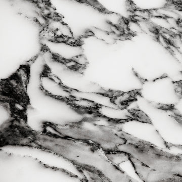 FX ‑ 158 Black Veined White Marble flexible marble panel showcasing a pristine white background crisscrossed with bold charcoal‑gray veining reminiscent of fine ink strokes, by Dunya Home Design.