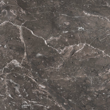 FX ‑ 160 Smoky Grey Marble flexible marble panel showcasing a richly textured smudged-grey background interlaced with soft white veins and subtle mineral flecks, by Dunya Home Design.