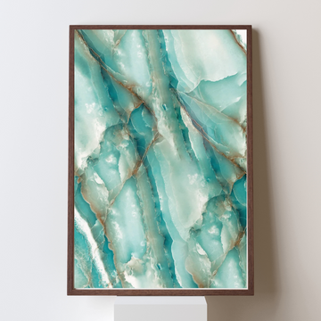 Marble Canvas: FLEXMARBLE Art — 2025 Coastal Collection (Onyx Light Blue)