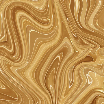 FX‑114 Liquid Gold Wave flexible marble panel showcasing fluid metallic gold wave patterns with glossy highlights and smooth undulating lines, by Dunya Home Design.