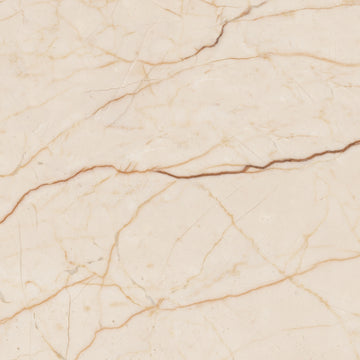 FX‑118 Cream Calacatta flexible marble panel showcasing a warm creamy beige background with delicate golden‑brown linear veining for an elegant marble pattern, by Dunya Home Design.