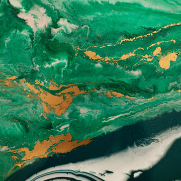 FX5 Flexible Marble panel in vivid green jade with gold veining – Dunya Home Design