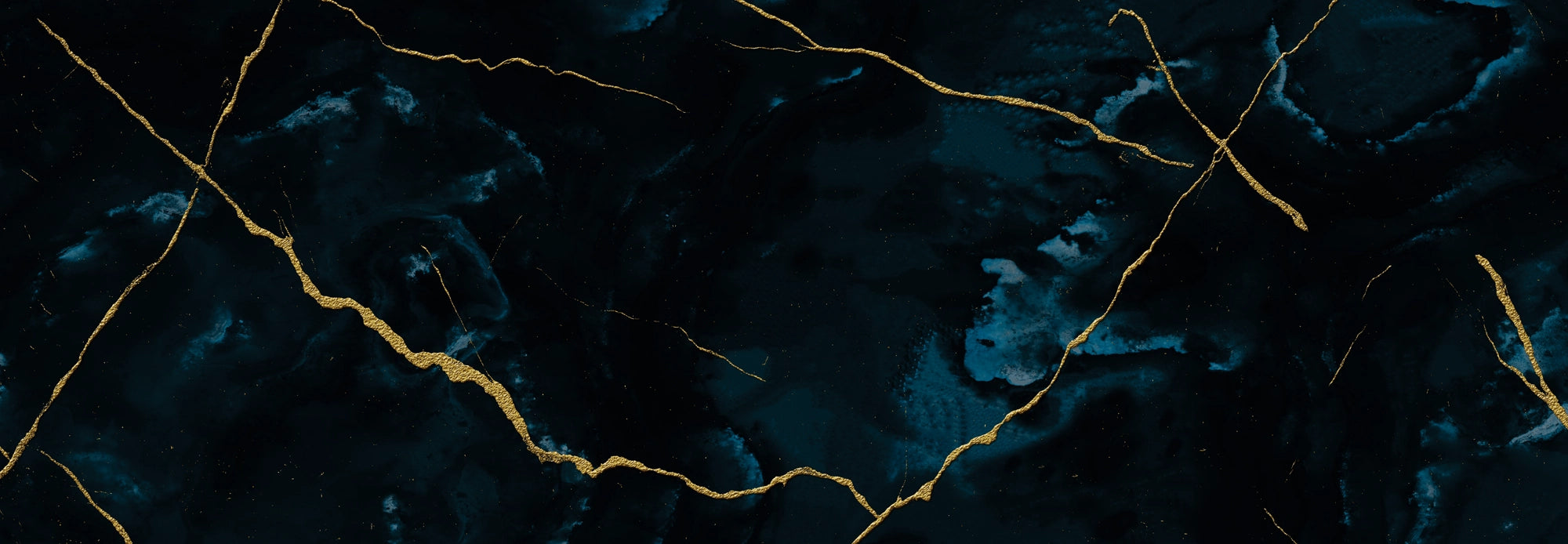 Glossy black marble surface with striking gold veining — FX62 Calacatta Black Gold by Dunya Home Design.