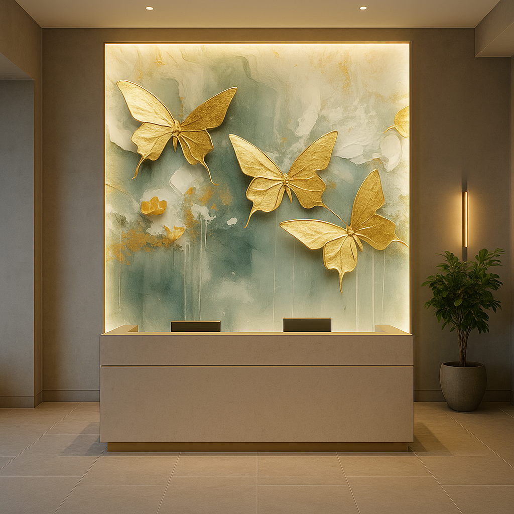 Lighting + Surfaces: Pair FlexMarble with LEDs for a Luxe, Backlit Feature Wall