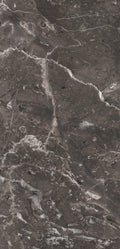FX ‑ 160 Smoky Grey Marble flexible marble panel showcasing a richly textured smudged-grey background interlaced with soft white veins and subtle mineral flecks, by Dunya Home Design.