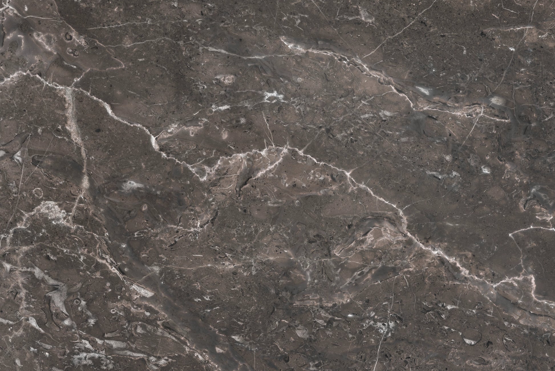 FX ‑ 160 Smoky Grey Marble flexible marble panel showcasing a richly textured smudged-grey background interlaced with soft white veins and subtle mineral flecks, by Dunya Home Design.