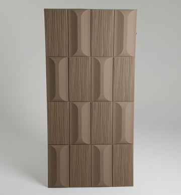 Fluted Arch 3D Wall Panel - Mocha PUDNYA011