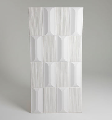 Fluted Arch 3D Wall Panel – White PUDNYA010
