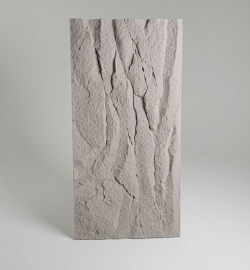 Fractured Rock Faux Stone 3D Wall Panel - Stone Gray PUDNYA004