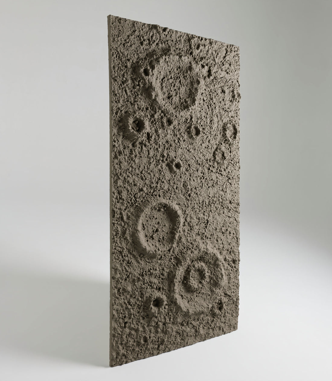 Lunar Crater Faux Stone 3D Wall Panel – Moon Dust Taupe PUDNYA001