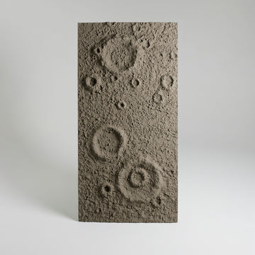 Lunar Crater Faux Stone 3D Wall Panel – Moon Dust Taupe PUDNYA001