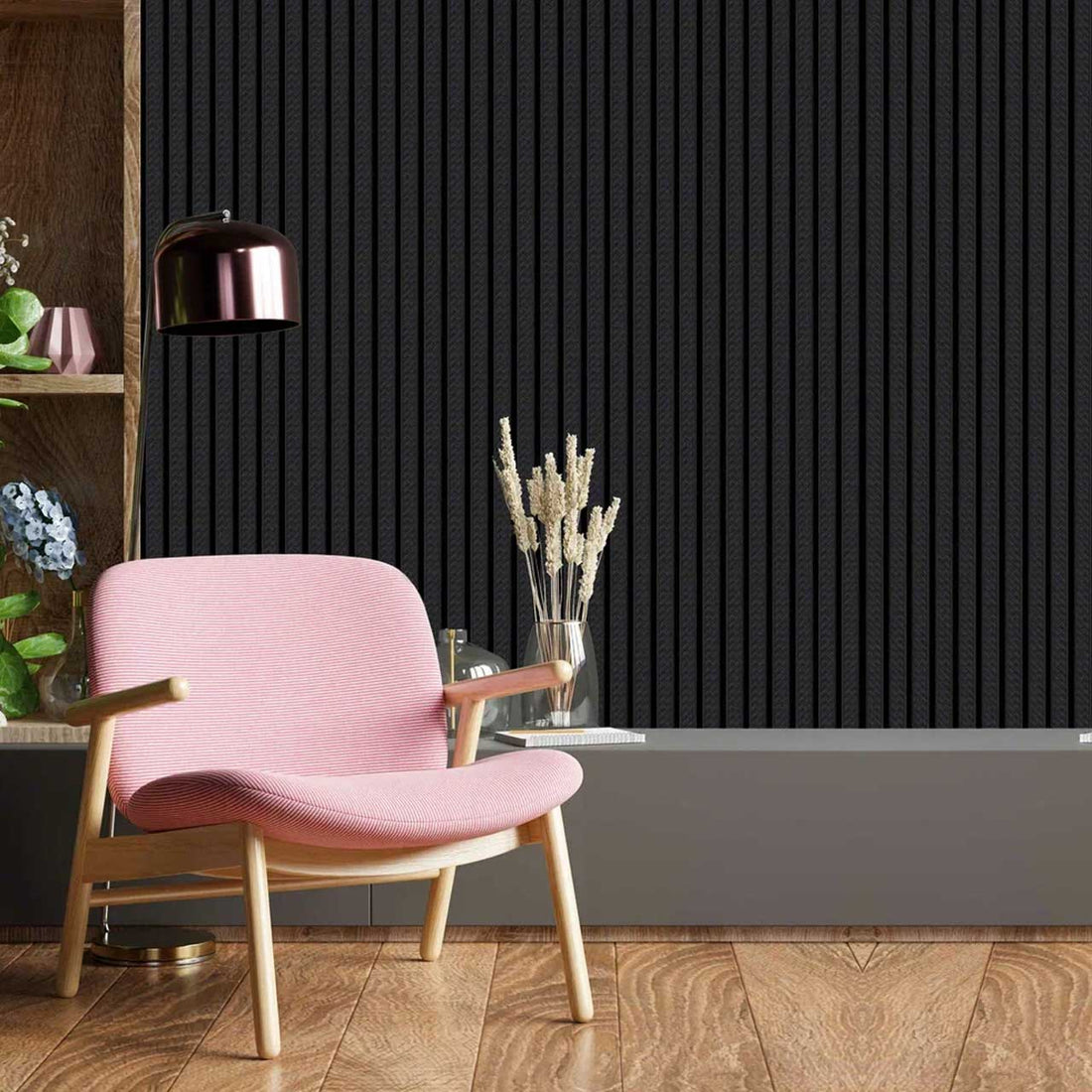 PS Decorative Wood Wall Panel DPS502 - Obsidian Armor