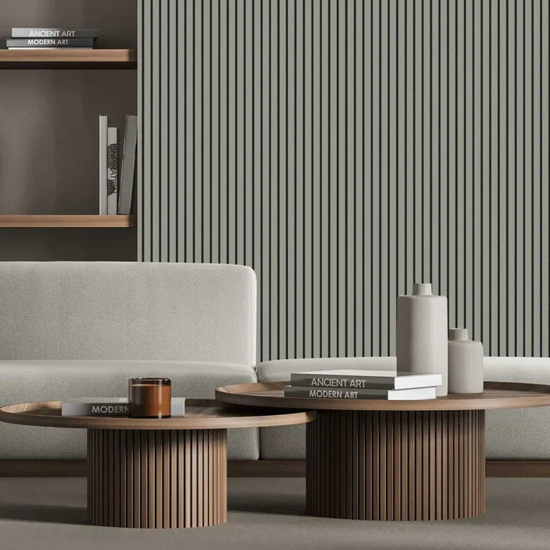 PS Decorative Wood Wall Panel DPS504 - Olive Luxe