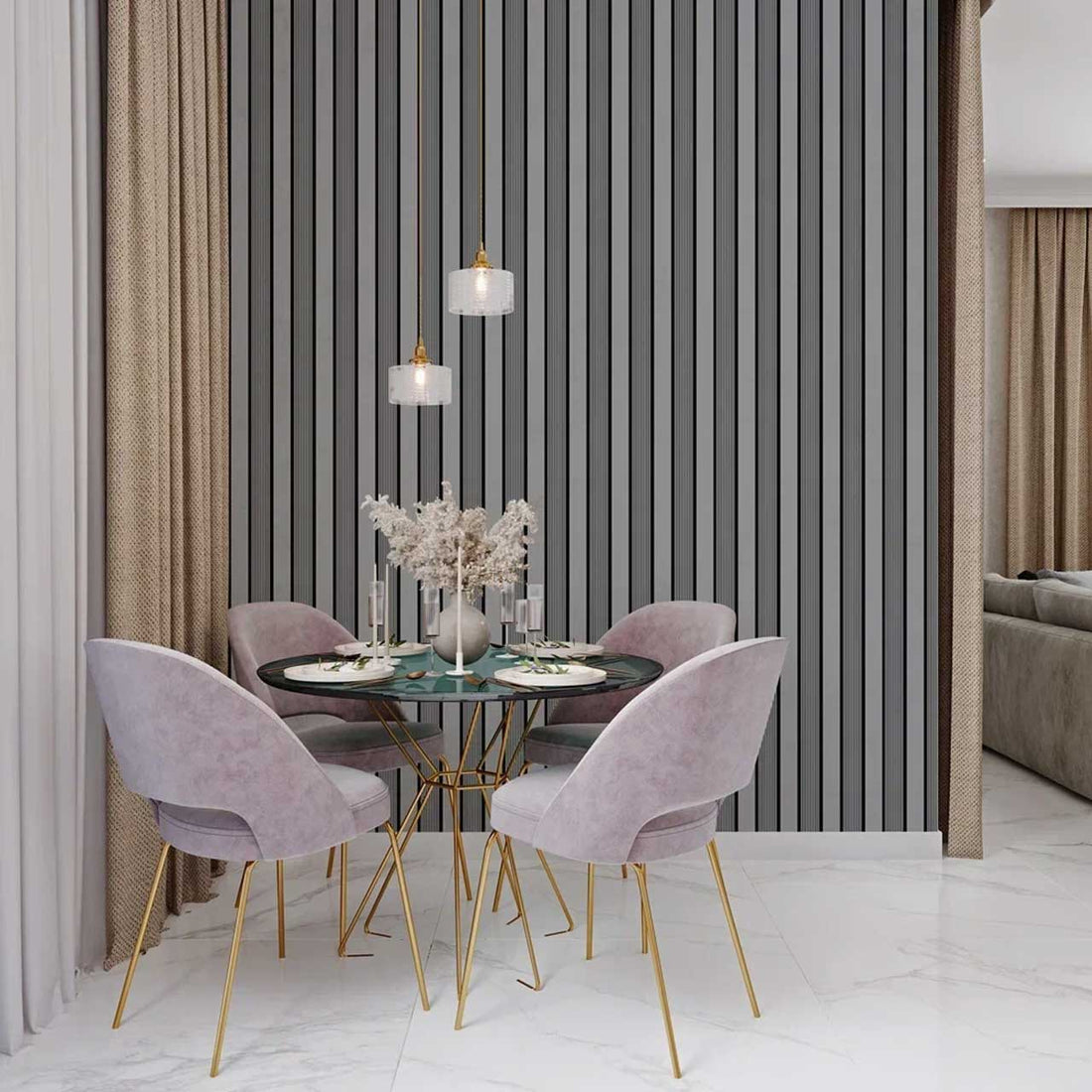 PS Decorative Wood Wall Panel DPS405 - Polar Contrast