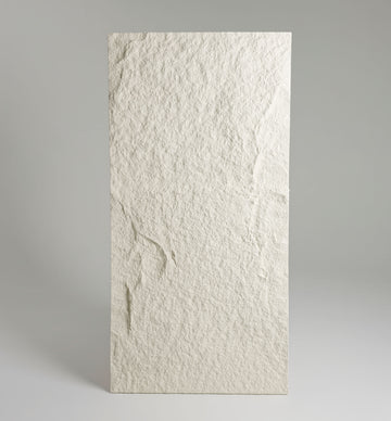 Split-Face Slate Faux Stone 3D Wall Panel - Warm White PUDNYA009