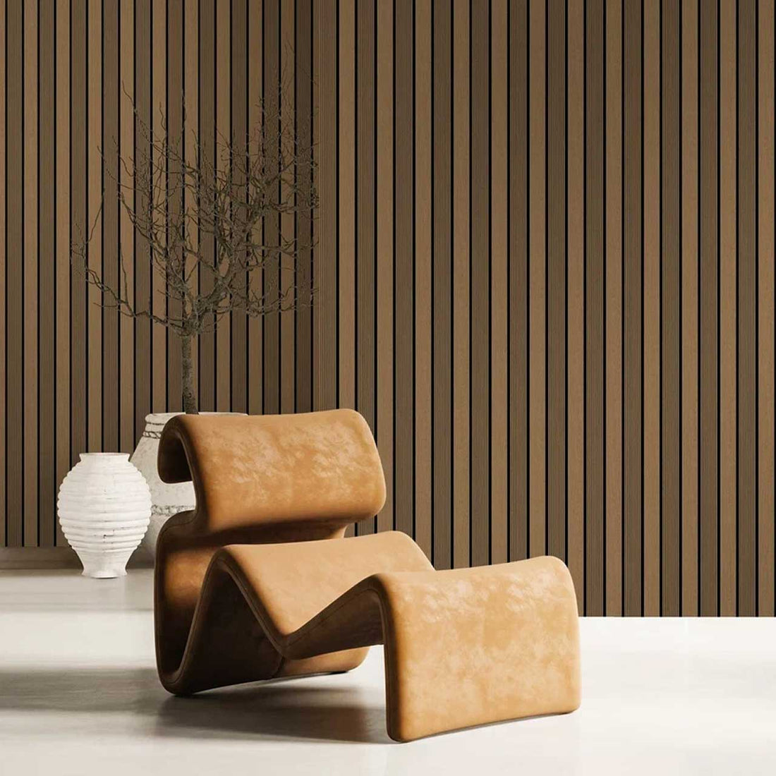 PS Decorative Wood Wall Panel DPS402 -  Striata Walnut