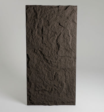 Volcanic Rock Faux Stone 3D Wall Panel - Dark Espresso PUDNYA005