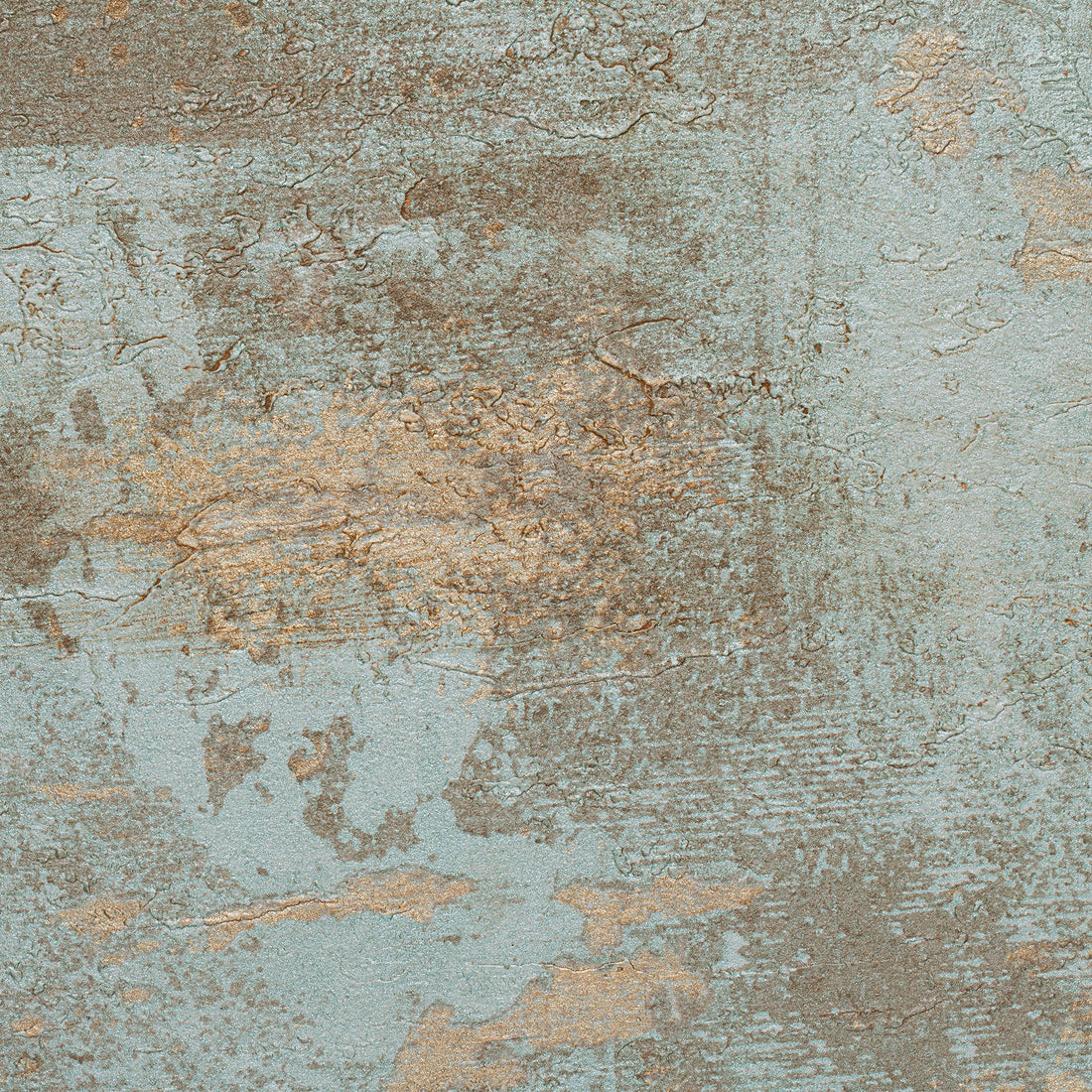 FX‑015 Old Blue flexible marble panel close‑up showing a distressed teal‑blue base with antique gold metallic accents and organic stone‑like texture