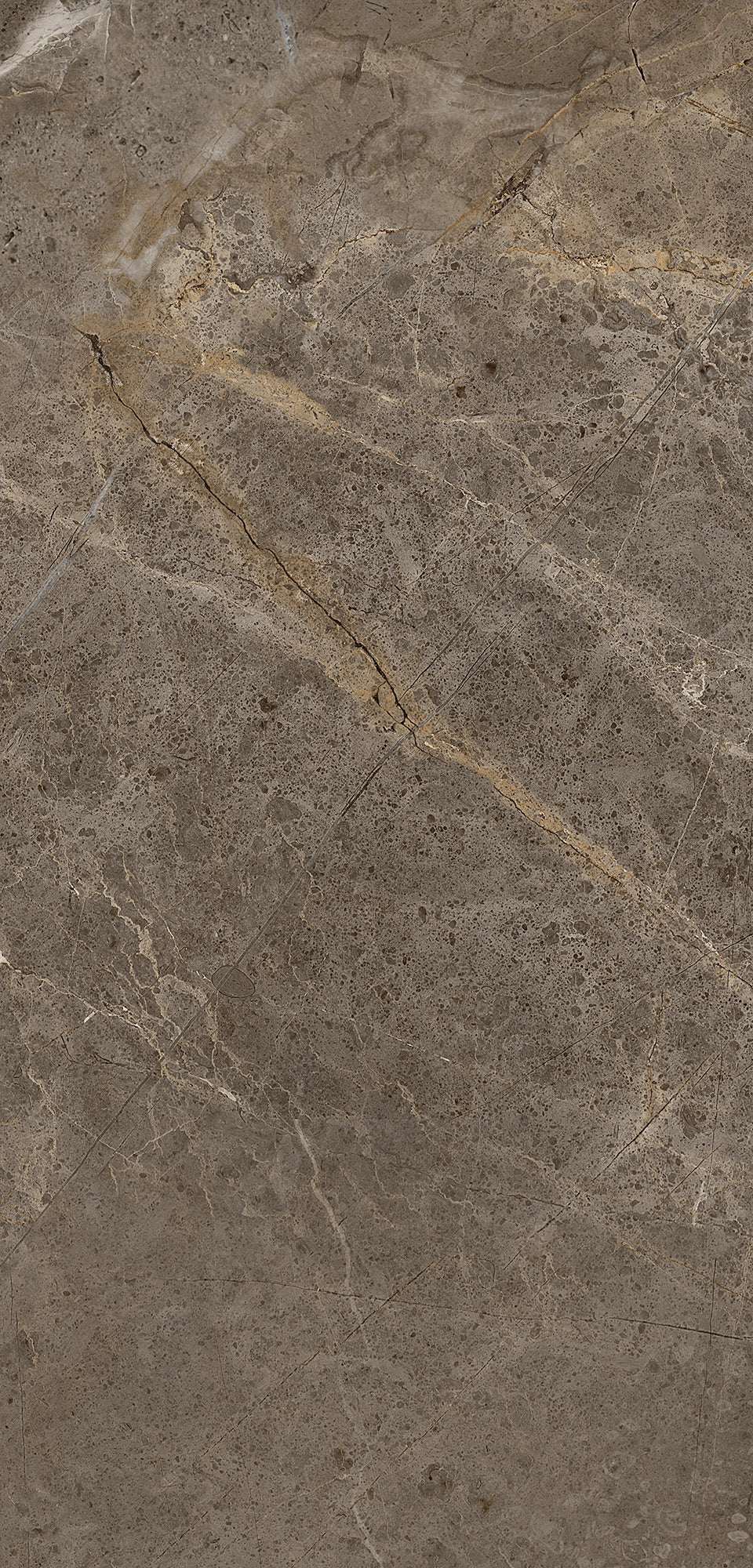 FX‑053 Soft Grey flexible marble panel showcasing a smooth soft grey background with delicate white and subtle gold vein patterns and fine mineral speckles, by Dunya Home Design.