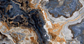 FX‑106 Blue Ember Onyx flexible marble panel showcasing dynamic swirling deep blue and ember-orange onyx veins layered with soft gray and white crystalline accents, by Dunya Home Design.