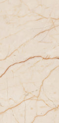 FX‑118 Cream Calacatta flexible marble panel showcasing a warm creamy beige background with delicate golden‑brown linear veining for an elegant marble pattern, by Dunya Home Design.