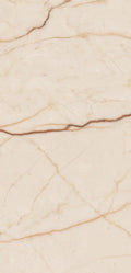 FX‑118 Cream Calacatta flexible marble panel showcasing a warm creamy beige background with delicate golden‑brown linear veining for an elegant marble pattern, by Dunya Home Design.