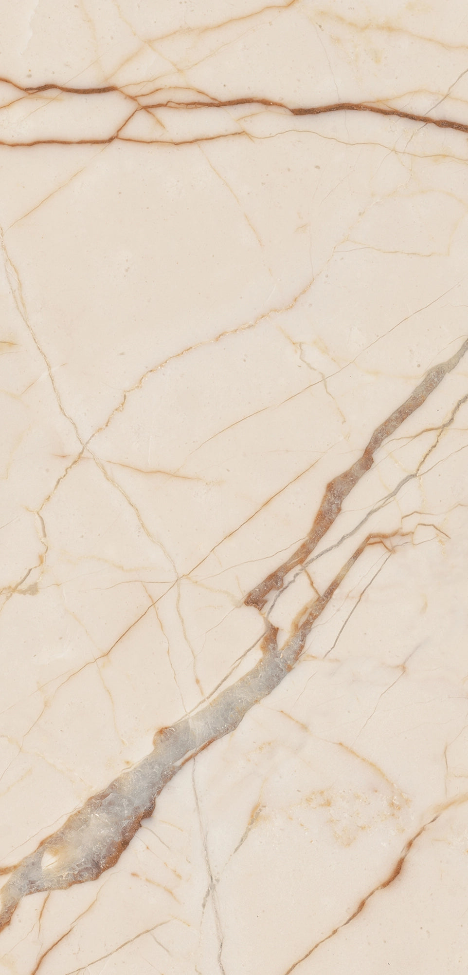 FX‑118 Cream Calacatta flexible marble panel showcasing a warm creamy beige background with delicate golden‑brown linear veining for an elegant marble pattern, by Dunya Home Design.