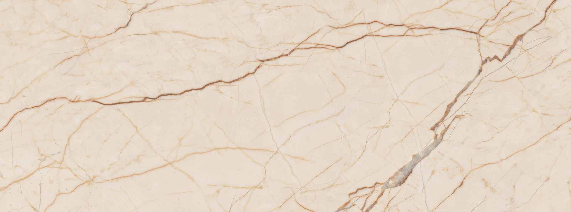 FX‑118 Cream Calacatta flexible marble panel showcasing a warm creamy beige background with delicate golden‑brown linear veining for an elegant marble pattern, by Dunya Home Design.