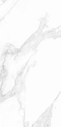 FX‑121 Cloud Vein Marble flexible marble panel showcasing a bright white base with soft wispy pale gray veining evoking cloudlike marble patterns, by Dunya Home Design.