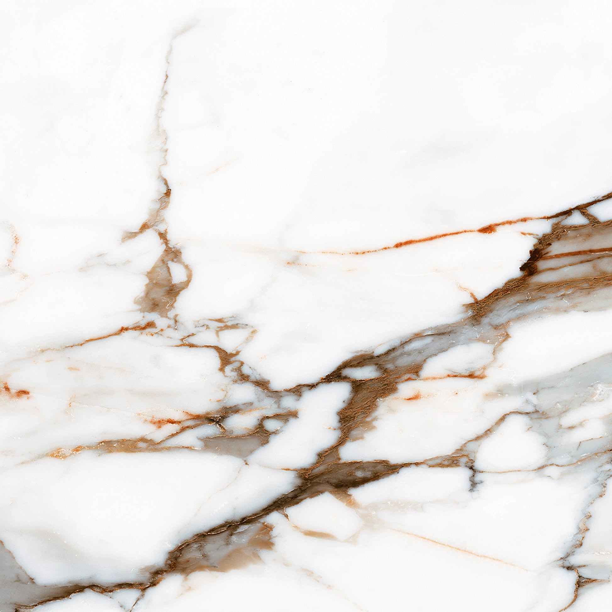 FX‑122 Ember Vein Marble flexible marble panel showcasing a bright white base with bold ember‑orange and warm gray vein patterns mimicking molten marble flows, by Dunya Home Design.