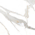 FX‑123 Copper Mist Marble flexible marble panel showcasing a pristine white background with delicate copper‑hued misty veins and soft gray marble patterns, by Dunya Home Design.