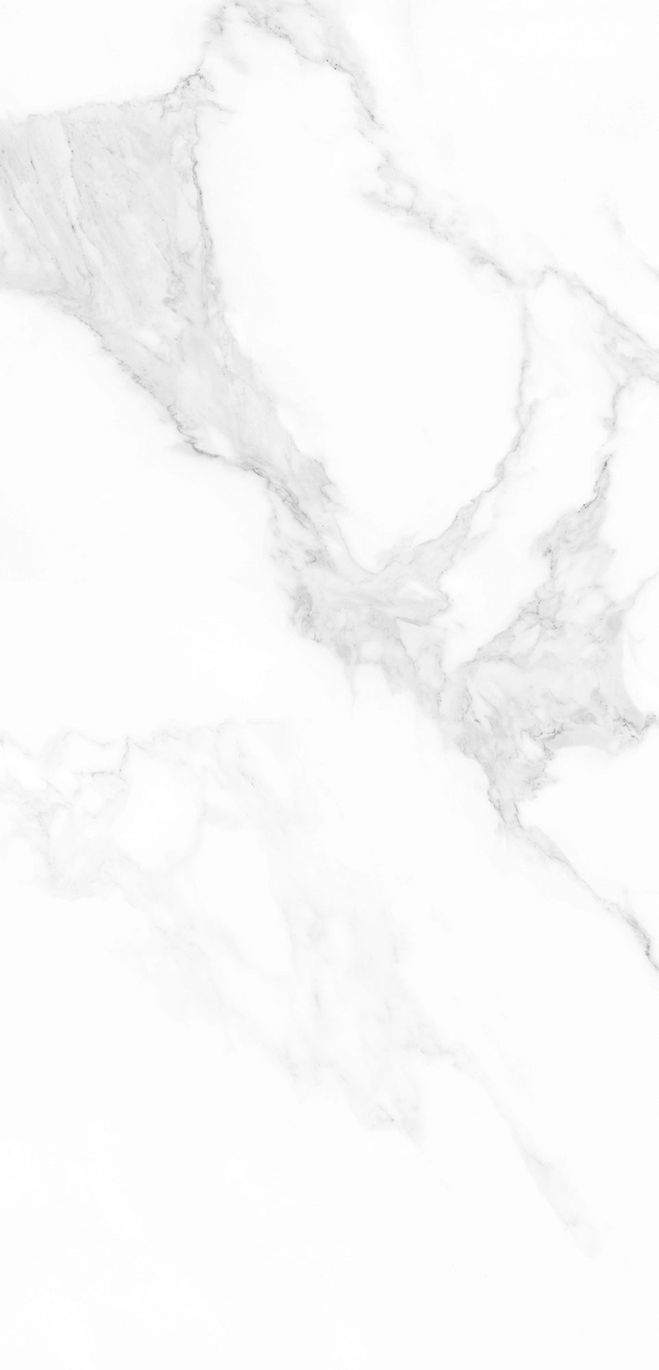 FX‑124 Smoky Veil Marble flexible marble panel showcasing a bright white background with delicate smoky‑gray wisps of veining creating ethereal marble patterns, by Dunya Home Design.