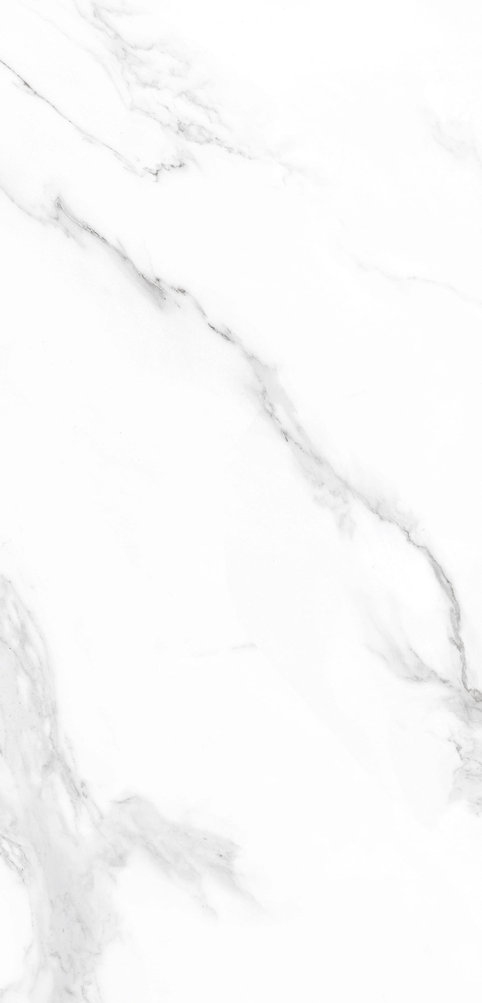 FX‑124 Smoky Veil Marble flexible marble panel showcasing a bright white background with delicate smoky‑gray wisps of veining creating ethereal marble patterns, by Dunya Home Design.