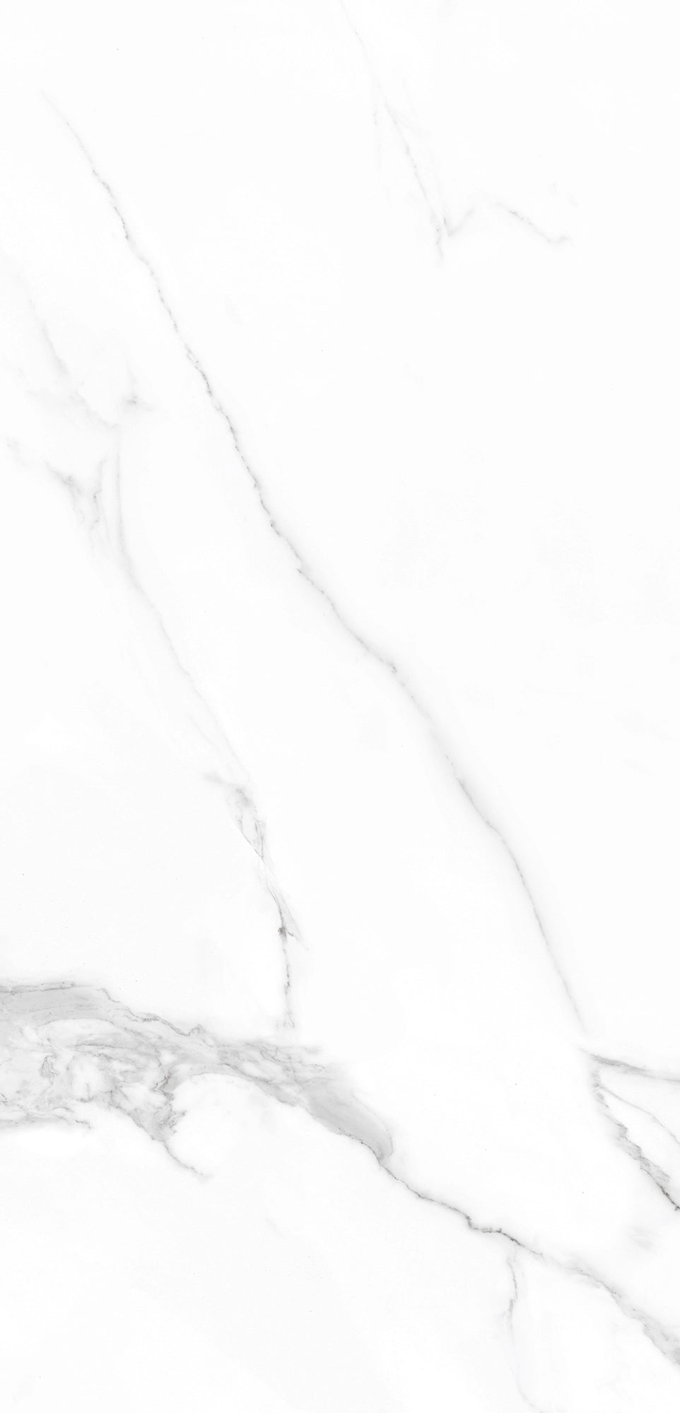 FX‑124 Smoky Veil Marble flexible marble panel showcasing a bright white background with delicate smoky‑gray wisps of veining creating ethereal marble patterns, by Dunya Home Design.
