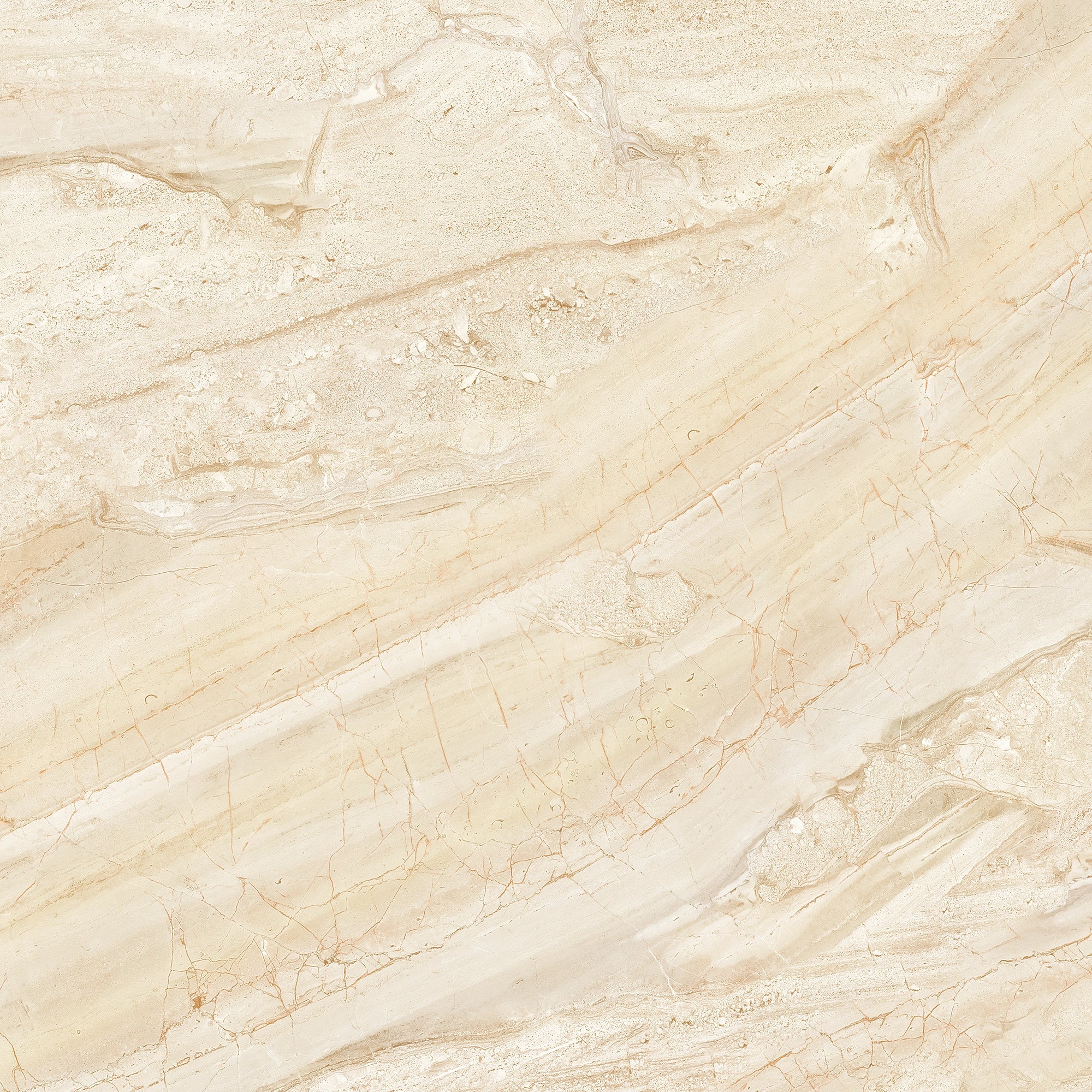 FX ‑ 178 Dune Drift Marble flexible marble panel showcasing a soft, sun‑bleached beige background streaked with sweeping, dune‑inspired striations and delicate amber veining that evoke shifting desert sands, by Dunya Home Design.