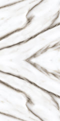 FX ‑ 179 Celestial Diamond Marble flexible marble panel showcasing a luminous white background mirrored into a central diamond motif with softly diffused gray veining that radiates outward like cosmic geometry, by Dunya Home Design.