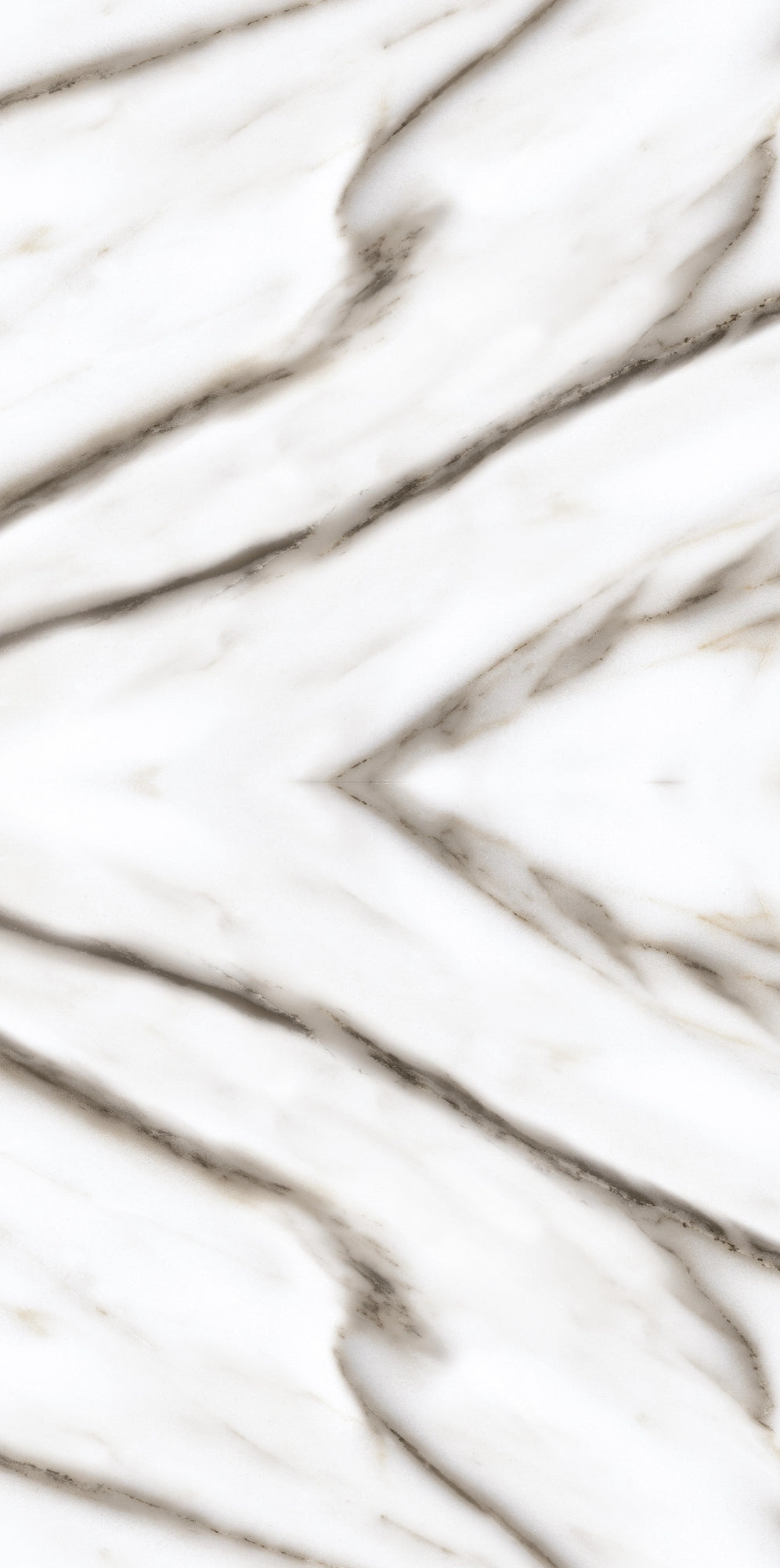 FX ‑ 179 Celestial Diamond Marble flexible marble panel showcasing a luminous white background mirrored into a central diamond motif with softly diffused gray veining that radiates outward like cosmic geometry, by Dunya Home Design.