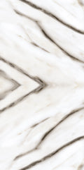 FX ‑ 179 Celestial Diamond Marble flexible marble panel showcasing a luminous white background mirrored into a central diamond motif with softly diffused gray veining that radiates outward like cosmic geometry, by Dunya Home Design.