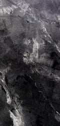  FX11 Slate Black flexible marble panel with dramatic charcoal and graphite texture, perfect for modern interiors or accent features.
