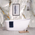 Radiant white marble with rich gold veining — FX38 Calacatta Gold by Dunya Home Design.