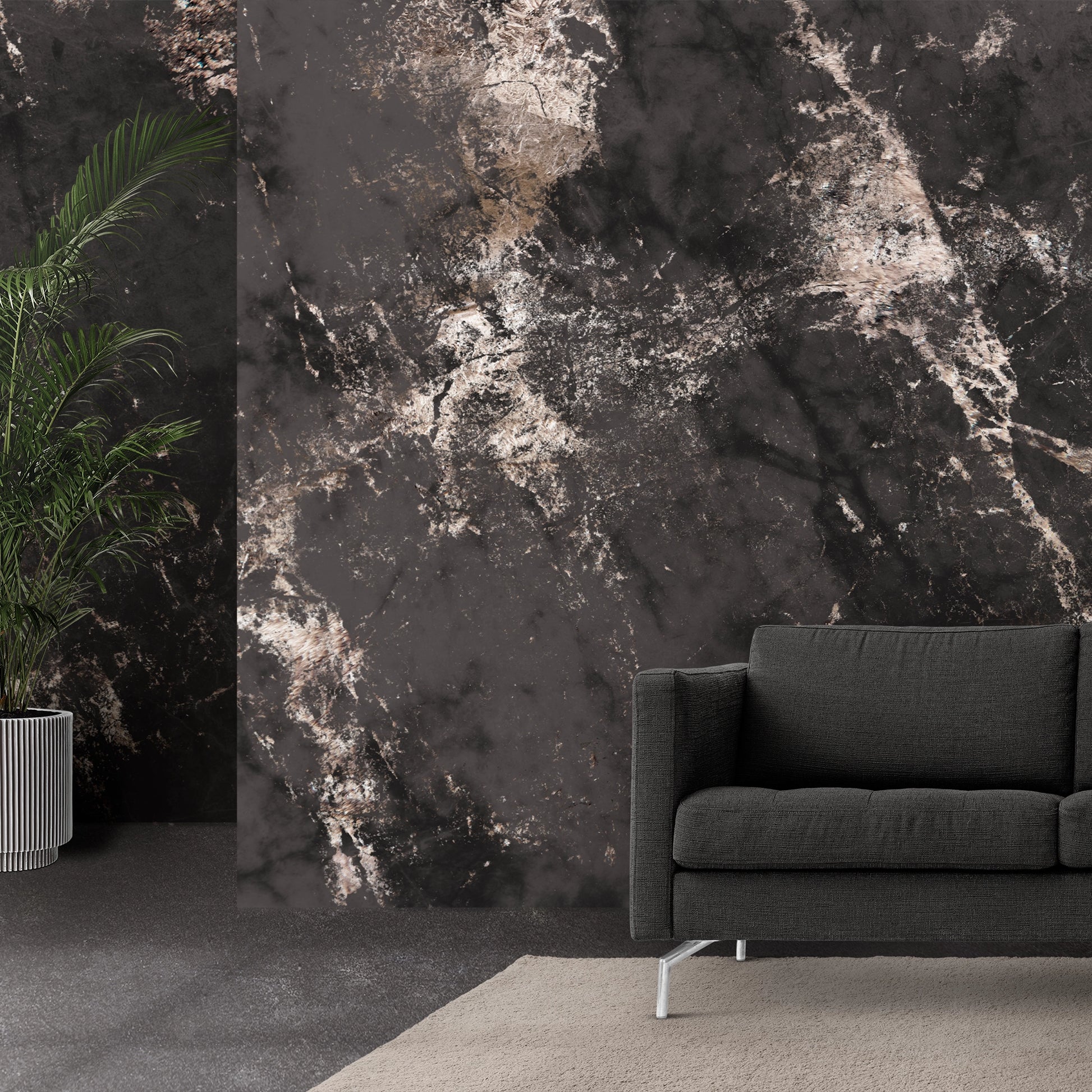 FX4 Flexible Marble with deep brown-black stone texture – Dunya Home Design