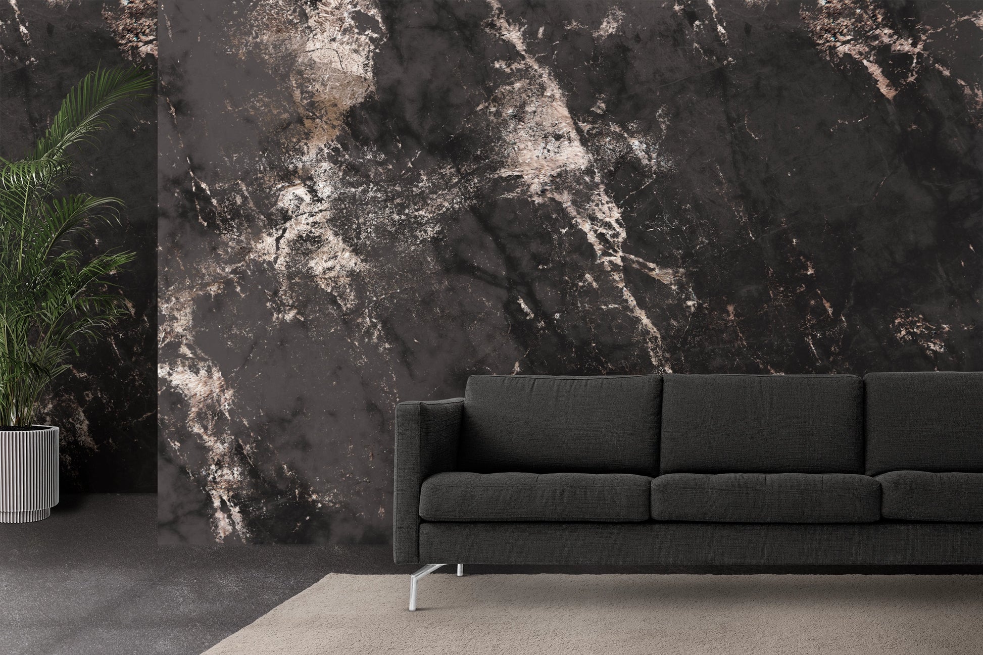 FX4 Flexible Marble with deep brown-black stone texture – Dunya Home Design