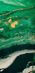FX5 Flexible Marble panel in vivid green jade with gold veining – Dunya Home Design