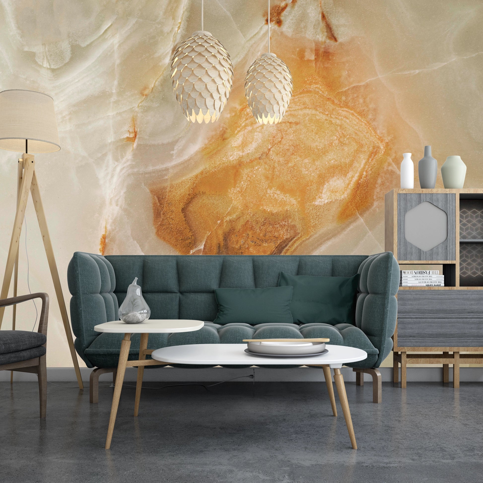 FX7 Flexible Marble panel in warm golden onyx tones – Dunya Home Design