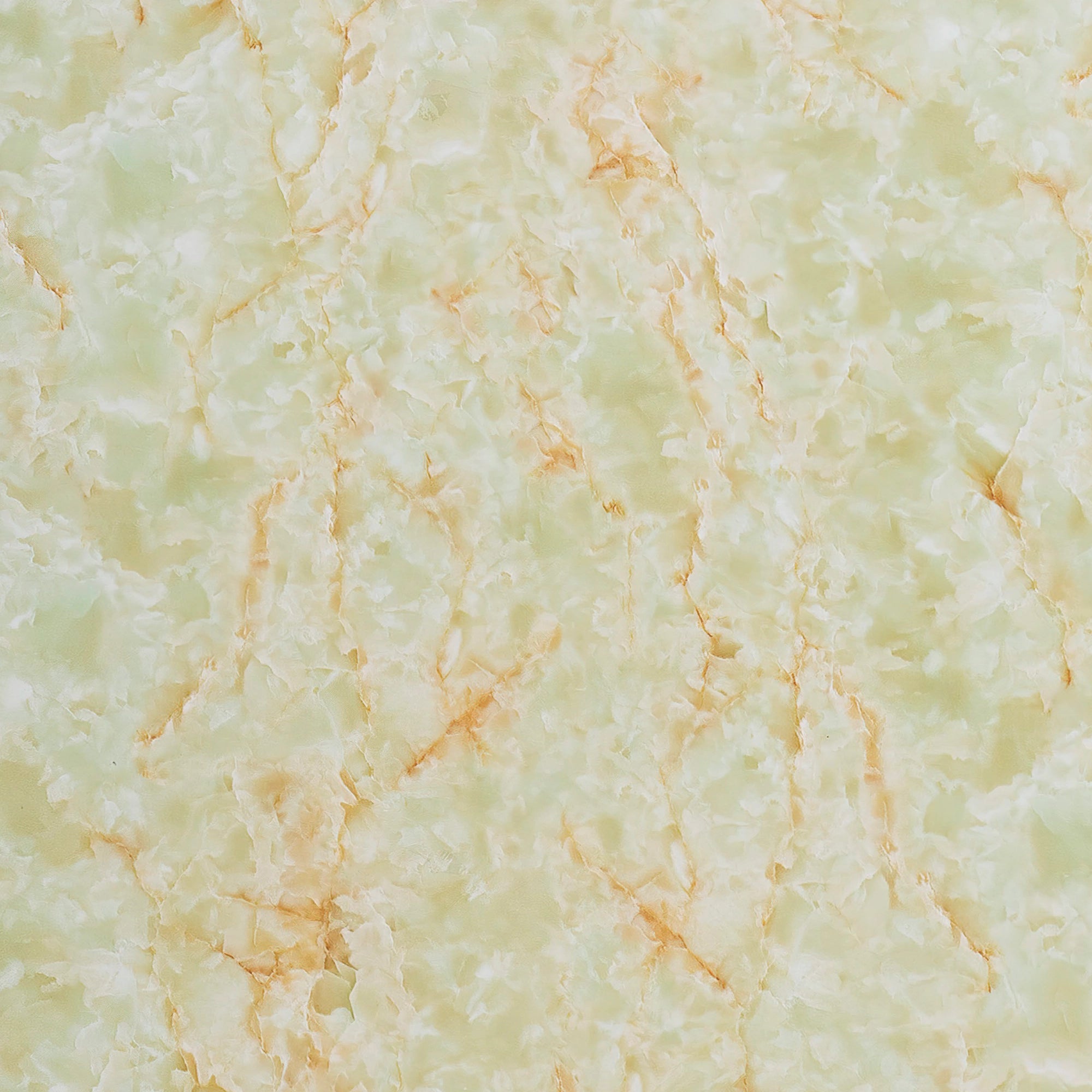 Light jade green PVC wall panel with amber and ivory onyx-inspired veining – RS8006 by Dunya Home Design