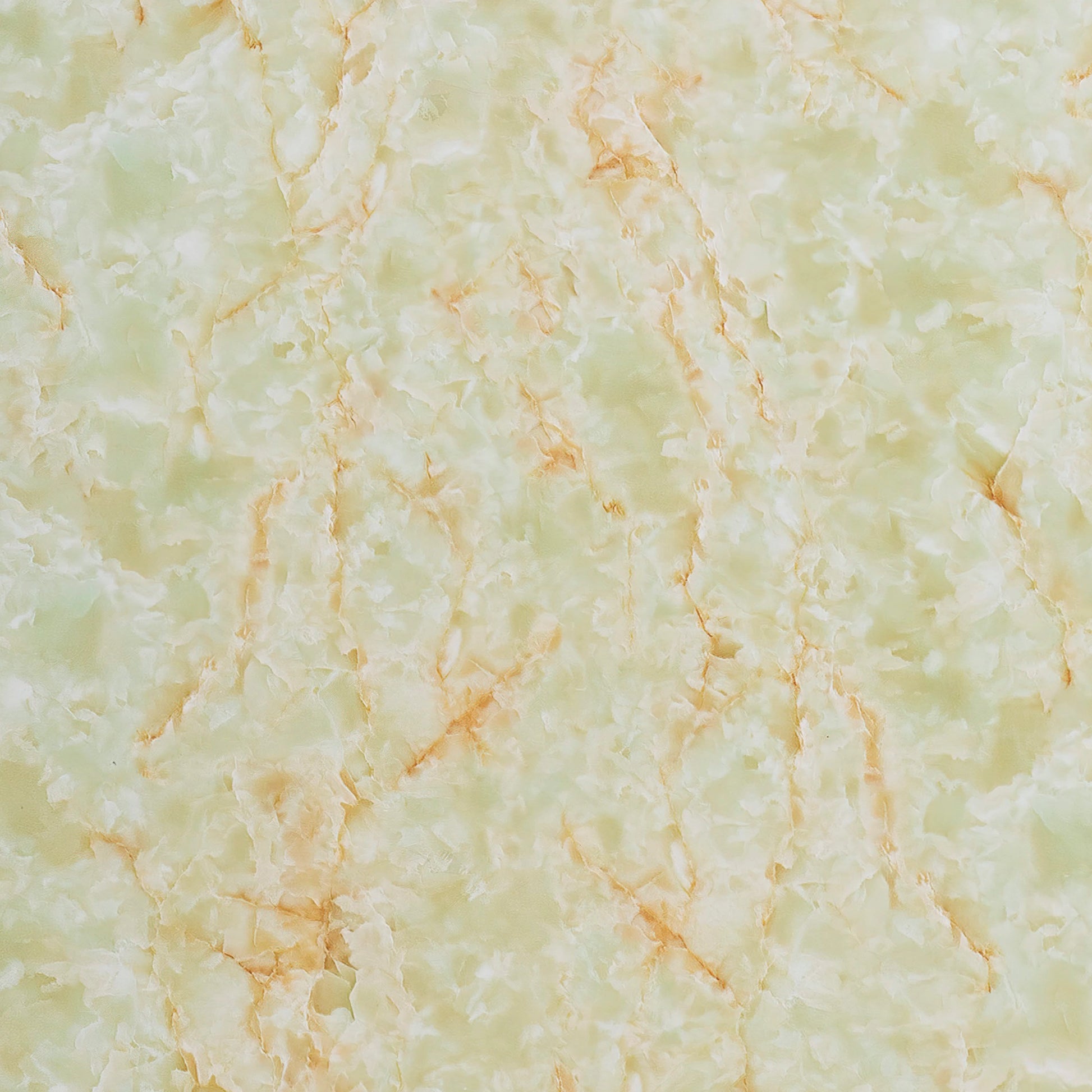 Light jade green PVC wall panel with amber and ivory onyx-inspired veining – RS8006 by Dunya Home Design