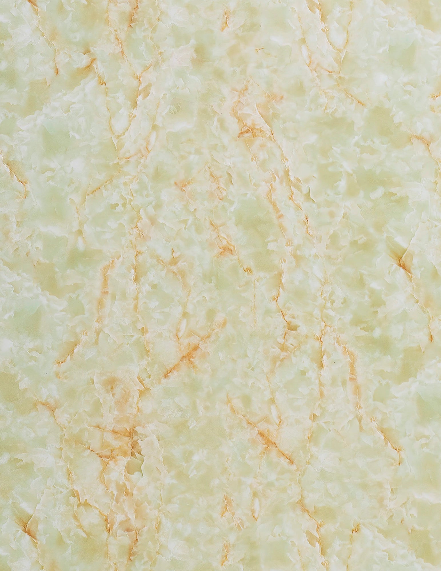 Light jade green PVC wall panel with amber and ivory onyx-inspired veining – RS8006 by Dunya Home Design
